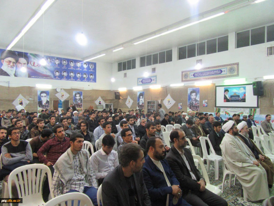 بزرگداشت هفته بسیج با حضور حجت الاسلام والمسلمین احتشام امام جمعۀ موقت کاشان در پردیس آیت الله طالقانی(ره) قم برگزار گردید.