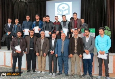 مراسم تجلیل از منتخبین بیست وهفتمین جشنواره مسابقات فرهنگی واجتماعی دانشگاه فرهنگیان درآغاز چهلمین بهار انقلاب اسلامی