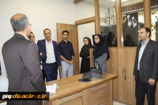 بازدید سرپرست مرکز هوشمند سازی دانشگاه فرهنگیان از پردیس آیت الله طالقانی قم