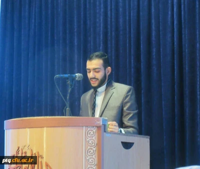 سخنرانی  آقای محمد حفیظی،  مسئول بسیج دانشجویی دانشگاه فرهنگیان استان قم در نماز جمعه شهر پردیسان، بمناسبت16آذر روز دانشجو