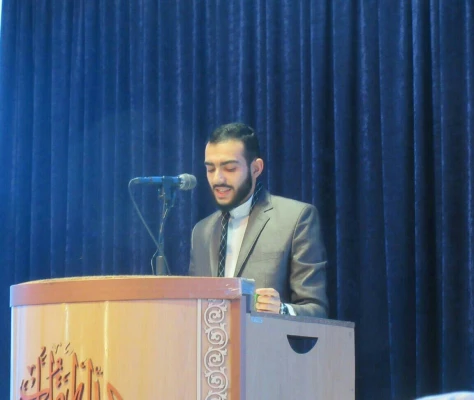 حضور مسئول بسیج دانشجویی دانشگاه فرهنگیان قم درنماز جمعه شهر پردیسان