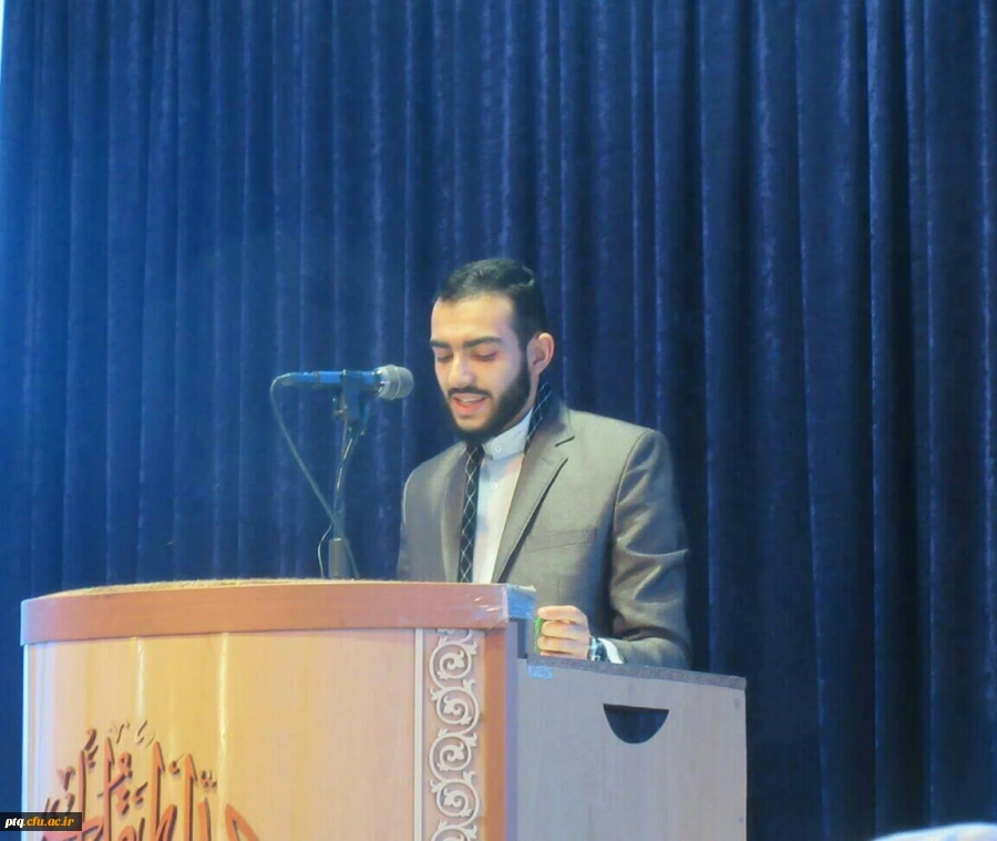 حضور مسئول بسیج دانشجویی دانشگاه فرهنگیان قم درنماز جمعه شهر پردیسان