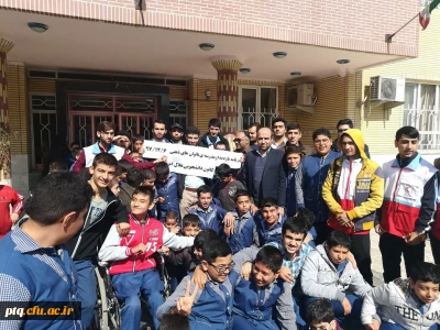 بازدید دانشجویان پردیس از مدرسه استثنایی جابر