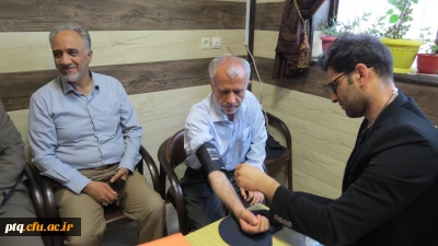 حضور کارمندان واساتید ودانشجویان پردیس دربرنامه بسیج ملی کنترل فشار خون