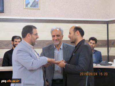 مراسم تودیع ومعارفه معاونت محترم توسعه منابع وامور دانشجویی پردیس آیت الله طالقانی قم