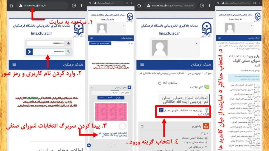 راهنمای انتخابات مجازی