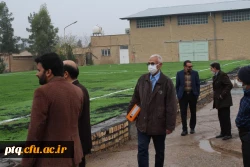 بازدید جناب آقای چناری میرکل امور مالی دانشگاه فرهنگیان از پروژه های تکمیل شده ودر حال اجرای پردیس آیت الله طالقانی قم 2