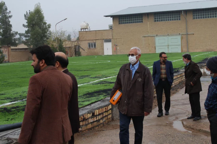 بازدید جناب آقای چناری میرکل امور مالی دانشگاه فرهنگیان از پروژه های تکمیل شده ودر حال اجرای پردیس آیت الله طالقانی قم 2