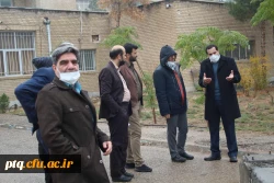بازدید جناب آقای چناری میرکل امور مالی دانشگاه فرهنگیان از پروژه های تکمیل شده ودر حال اجرای پردیس آیت الله طالقانی قم 3