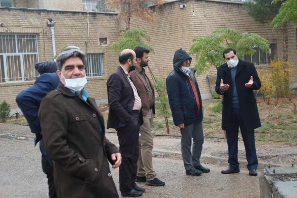 بازدید جناب آقای چناری میرکل امور مالی دانشگاه فرهنگیان از پروژه های تکمیل شده ودر حال اجرای پردیس آیت الله طالقانی قم 3