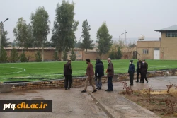 بازدید جناب آقای چناری میرکل امور مالی دانشگاه فرهنگیان از پروژه های تکمیل شده ودر حال اجرای پردیس آیت الله طالقانی قم 8
