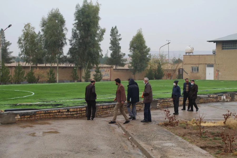 بازدید جناب آقای چناری میرکل امور مالی دانشگاه فرهنگیان از پروژه های تکمیل شده ودر حال اجرای پردیس آیت الله طالقانی قم 8