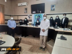 ارزیابی سلامت کارکنان پردیس با حضور تیم سنجش سلامت دانشگاه علوم پزشکی و خدمات بهداشتی و درمانی استان قم در هفته سلامت 5