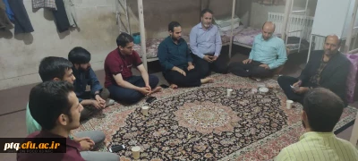 بازدید معاونت توسعه منابع و امور دانشجویی پردیس آیت الله طالقانی ره قم و رییس اداره حراست دانشگاه فرهنگیان استان قم از  خوابگاه ها و سلف سرویس های پردیس