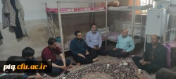 بازدید معاونت توسعه منابع و امور دانشجویی پردیس آیت الله طالقانی ره قم و رییس اداره حراست دانشگاه فرهنگیان استان قم از  خوابگاه ها و سلف سرویس های پردیس 9