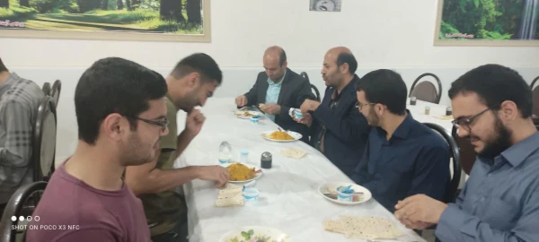 بازدید معاونت توسعه منابع و امور دانشجویی پردیس آیت الله طالقانی ره قم و رییس اداره حراست دانشگاه فرهنگیان استان قم از  خوابگاه ها و سلف سرویس های پردیس 14