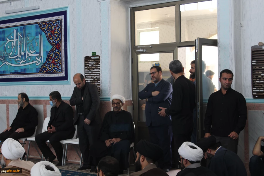 برگزاری مراسم ترحیم زنده یاد علی بحرینی  ومادر محترم خانم دکتر شریفی وبرادر گرامی خانم عمرانی در نماز خانه پردیس آیت الله طالقانی قم 16