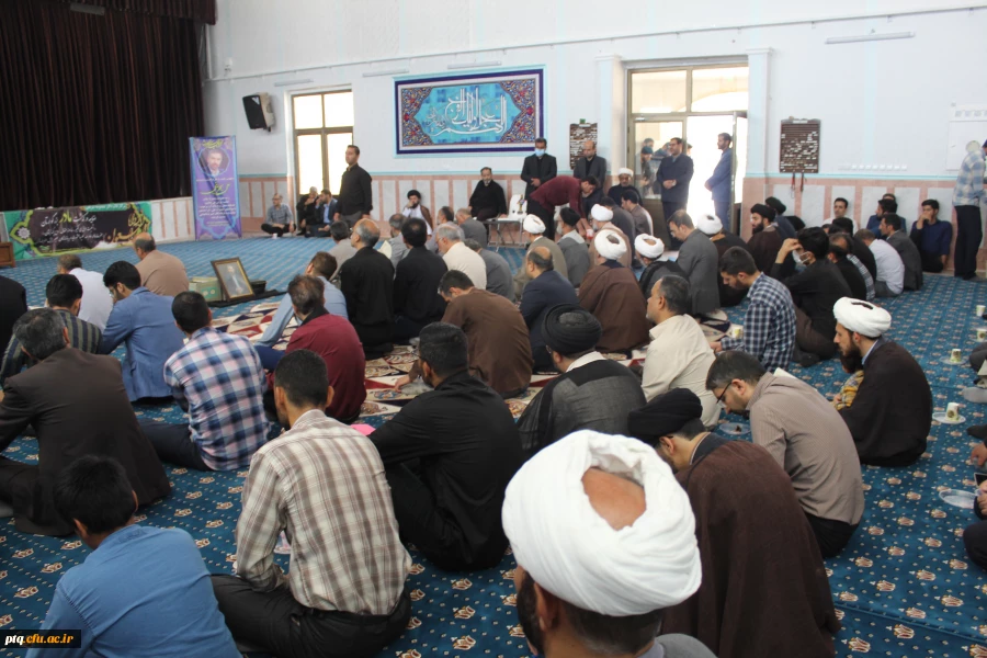 برگزاری مراسم ترحیم زنده یاد علی بحرینی  ومادر محترم خانم دکتر شریفی وبرادر گرامی خانم عمرانی در نماز خانه پردیس آیت الله طالقانی قم 18