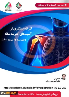 کارگاه آموزشی پیشگیری از آسیب های کمربند شانه ای