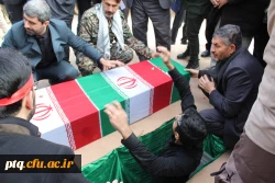 برگزاری مراسم تشییع و تدفین شهید گمنام در پردیس 8