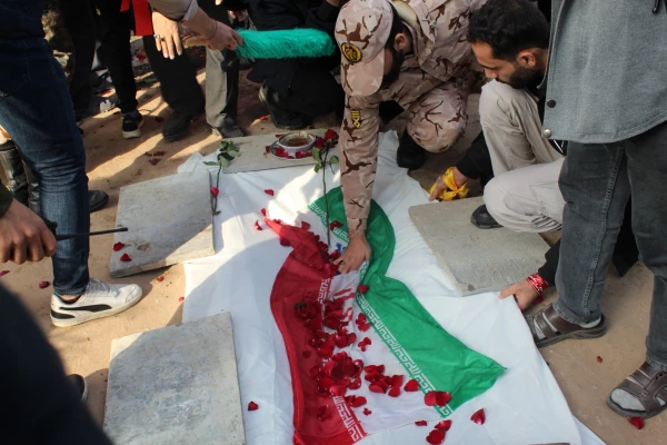 برگزاری مراسم تشییع و تدفین شهید گمنام در پردیس 11