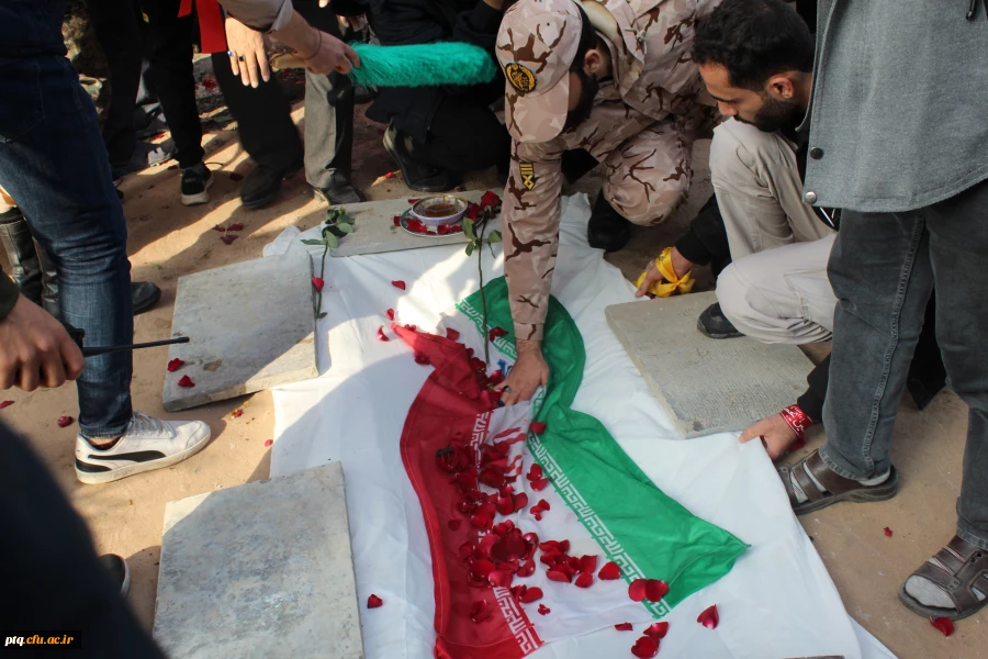 برگزاری مراسم تشییع و تدفین شهید گمنام در پردیس 11