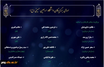 افتخار آفرینی دانشگاه فرهنگیان قم در سومین پویش سفیران حسینی(ع)