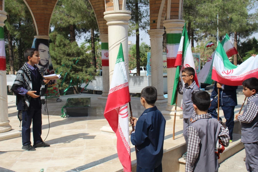 مراسم گرامیداشت هفته دفاع مقدس در جوار شهید گمنام دفاع مقدس 6