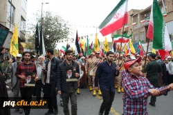 حضور دانشجومعلمان دانشگاه فرهنگیان قم در در راهپیمایی ۱۳ آبان 6