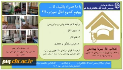 «

انتخاب اتاق نمونۀ بهداشتی با هدفِ ارتقای بهداشت سراهای دانشجویی زمان: اردیبهشت ماه 1403» 2